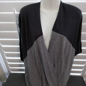 CHICO'S SHAWL /WRAP WITH CUT OUT FOR ARMS EUC